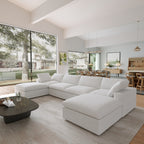 DOMUS Classic Modular 4-Seater U-Sectional in White