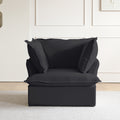 DOMUS Luxe Modular 1-Seater Sofa in Black