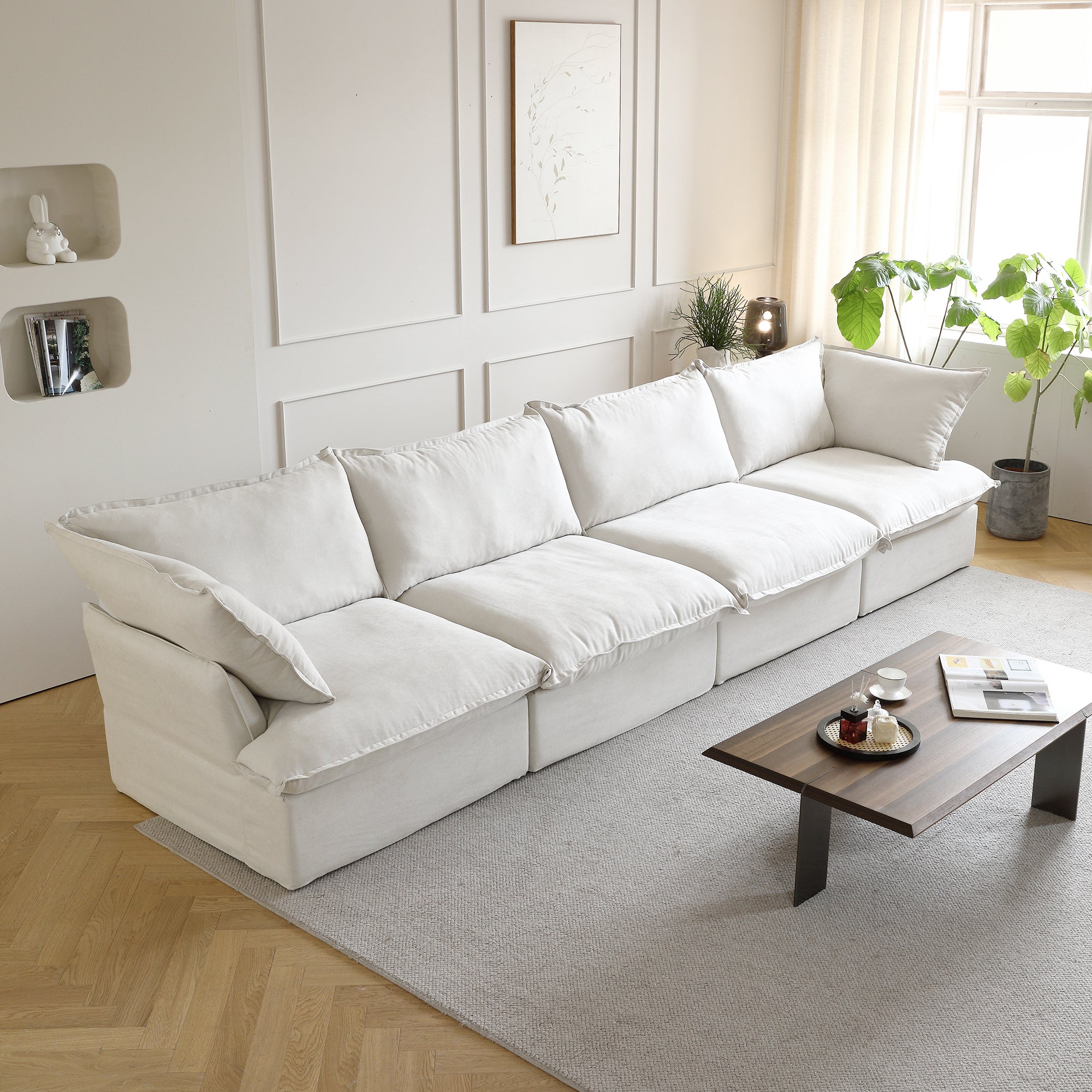 DOMUS Luxe Modular 4-Seater in White