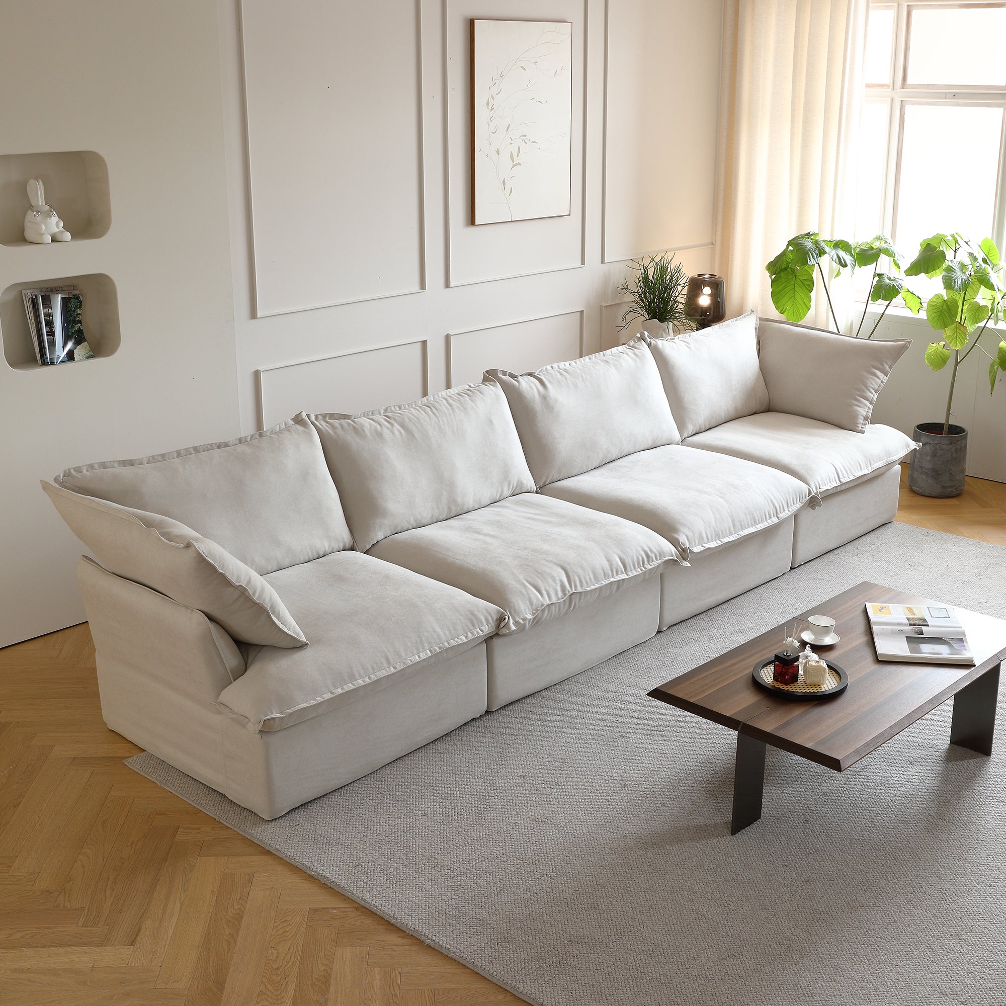DOMUS Luxe Modular 4-Seater in Beige
