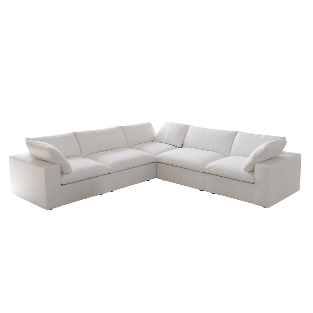 Slipcovers Only - DOMUS Classic 5 Seater Corner Sectional in White CloudWeave™