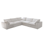 Slipcovers Only - DOMUS Classic 5 Seater Corner Sectional in White CloudWeave™