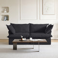 Slipcovers Only - DOMUS Luxe 2-Seater Sofa in Black CloudWeave™