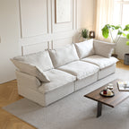 DOMUS Luxe Modular 3-Seater Sofa in Beige