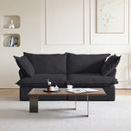 DOMUS Luxe Modular 2-Seater Sofa in Black