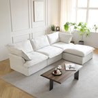 DOMUS Luxe Modular 3-Seater Sectional in White