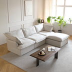 DOMUS Luxe Modular 3-Seater Sectional in Beige