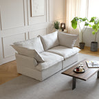 DOMUS Luxe Modular 2-Seater Sofa in Beige