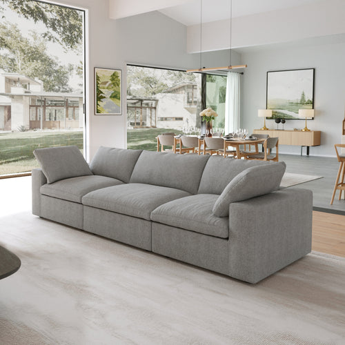 DOMUS Classic Modular 3-Seater Sofa in Gray