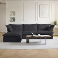 Slipcovers Only - DOMUS Luxe 3-Seater Sectional in Black CloudWeave™