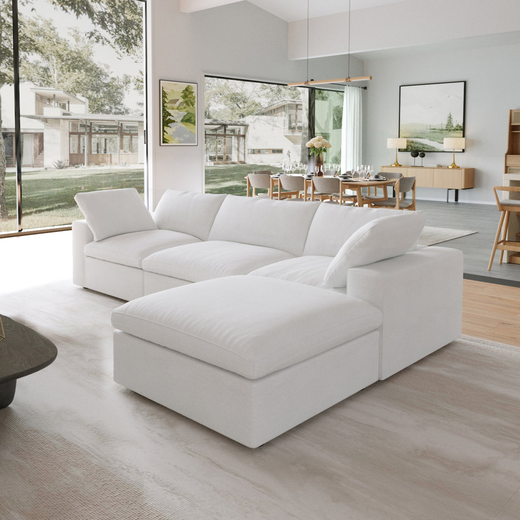 DOMUS Classic Modular 3-Seater Sectional in White