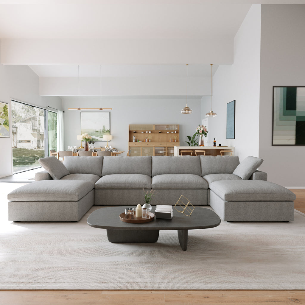 DOMUS Classic Modular 4-Seater U-Sectional in Gray