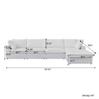 DOMUS Classic Modular 4-Seater Sectional in White