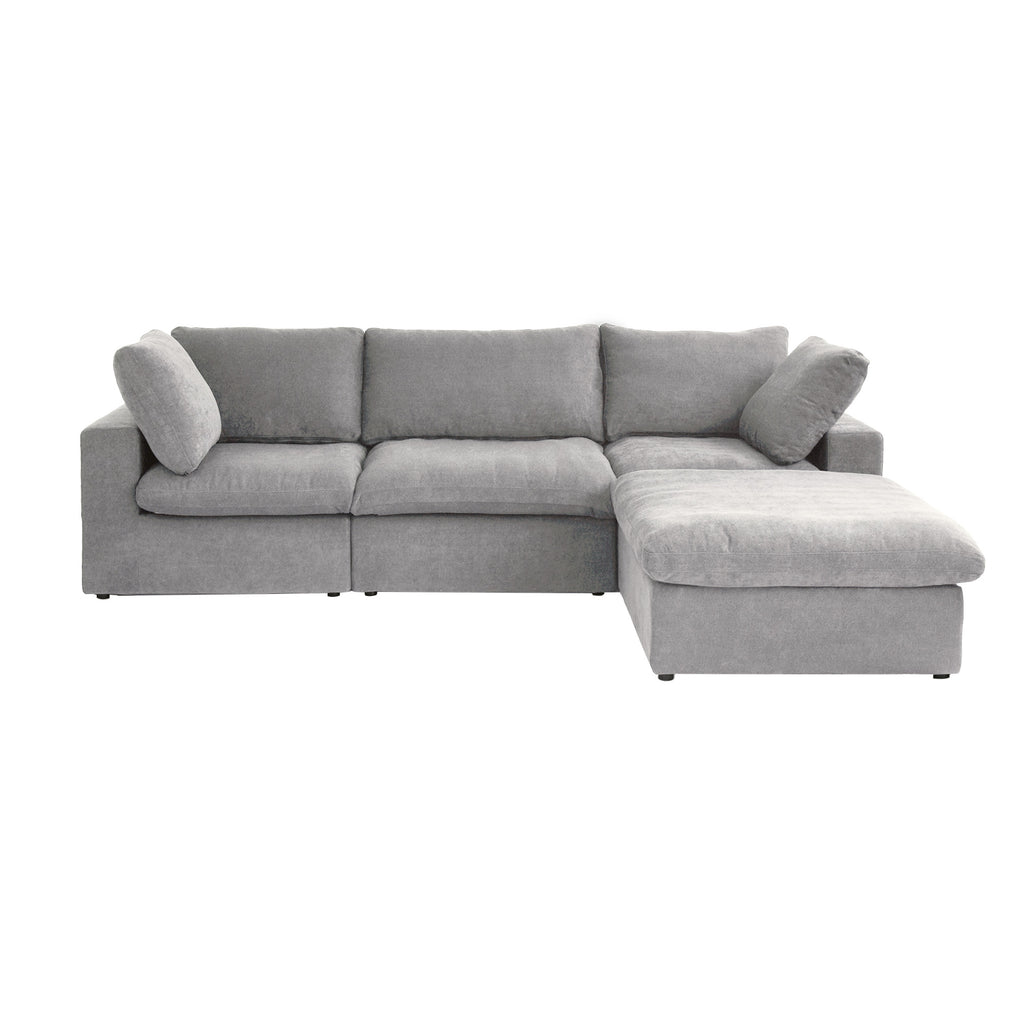 Slipcovers Only - DOMUS Classic 3 Seater Sectional in Gray CloudWeave™