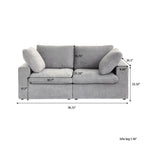 DOMUS Classic Modular 2-Seater Sofa in Gray