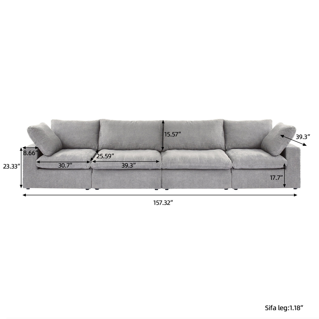 DOMUS Classic Modular 4-Seater in Gray