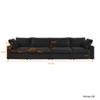 DOMUS Classic Modular 4-Seater in Black