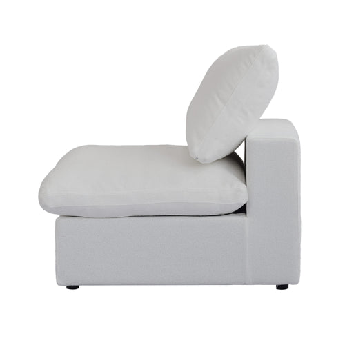 DOMUS Classic Modular Armless Chair Module in White