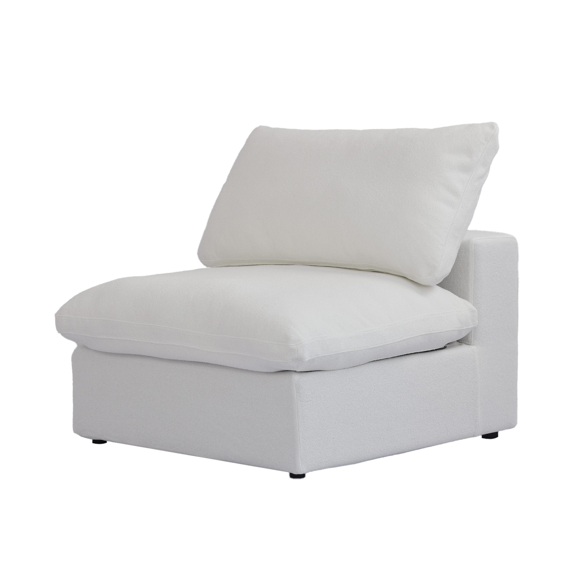 DOMUS Classic Modular Armless Chair Module in White