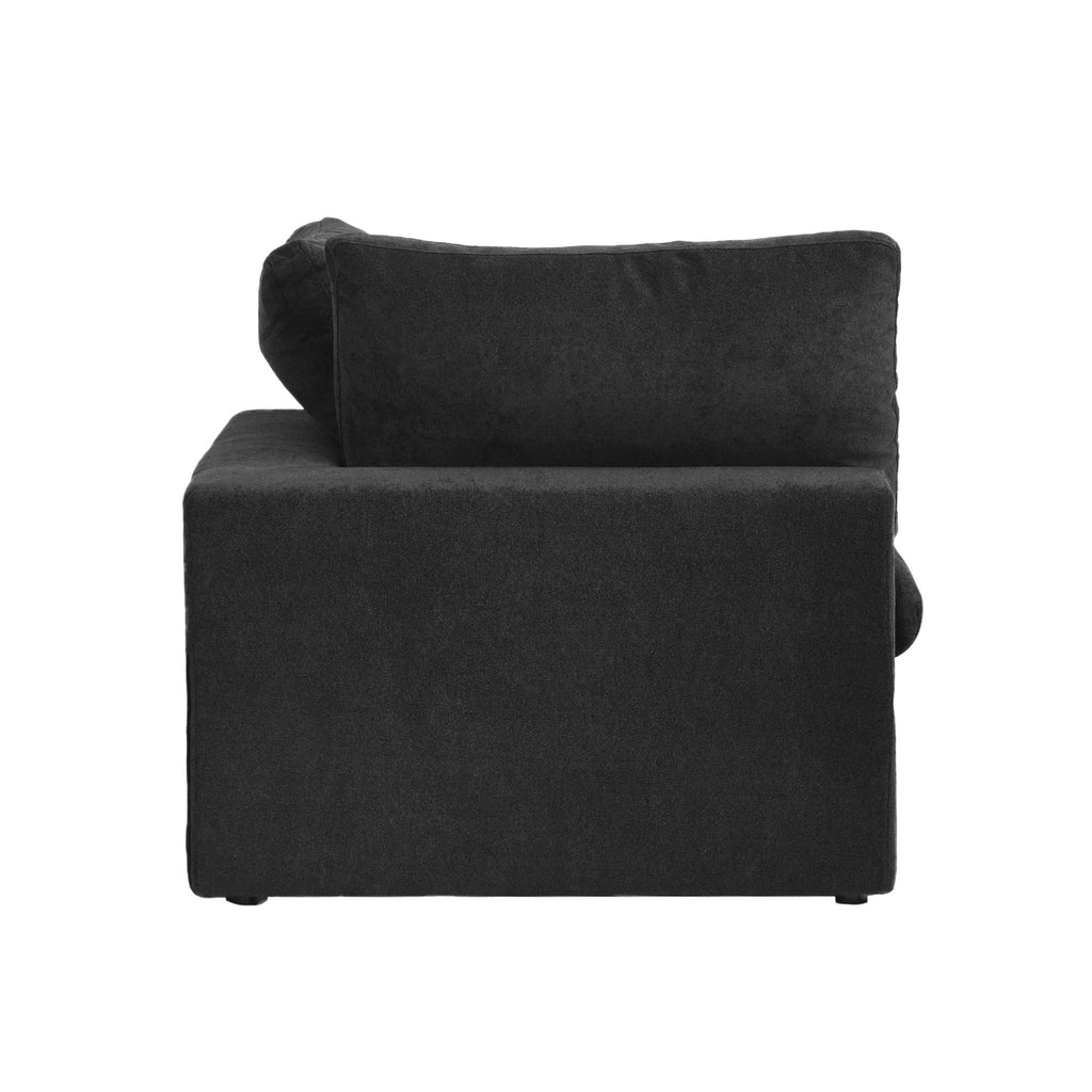 DOMUS Classic Modular Corner Seat Module in Black