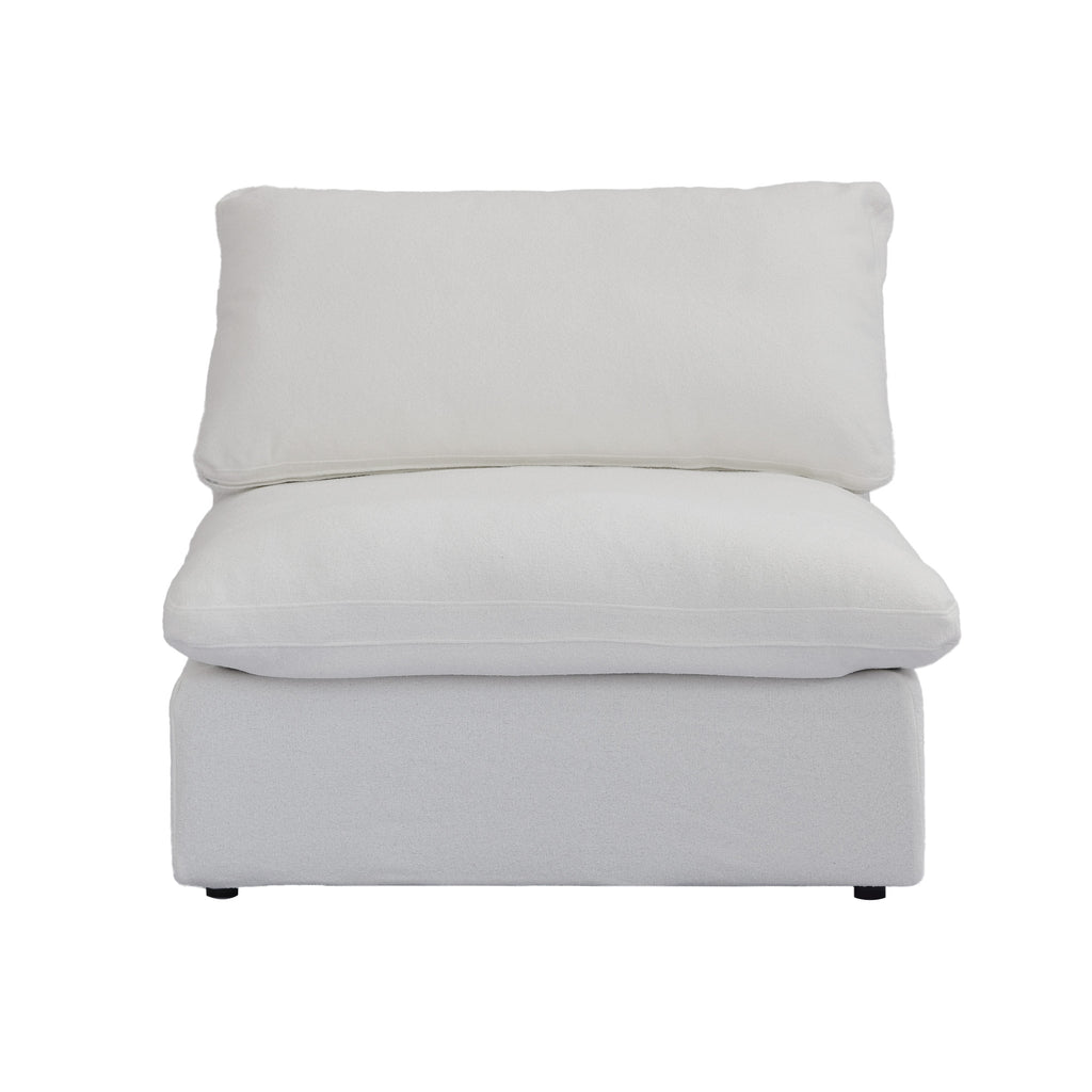 DOMUS Classic Modular Armless Chair Module in White