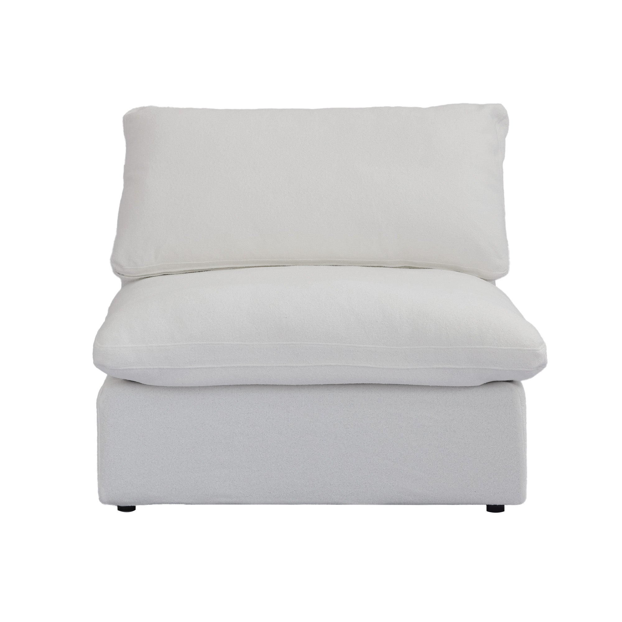 DOMUS Classic Modular Armless Chair Module in White