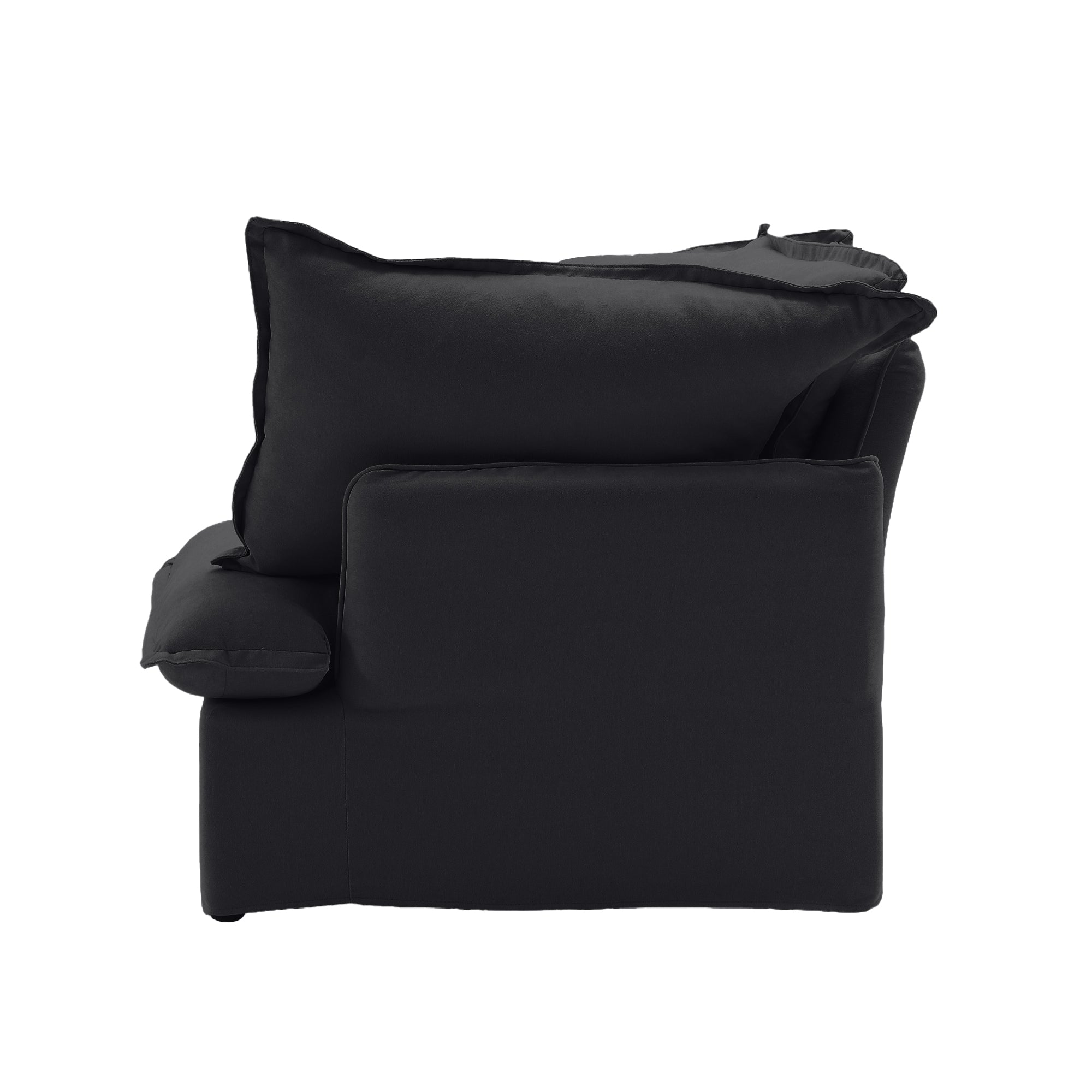 DOMUS Luxe Modular Left Arm Module in Black