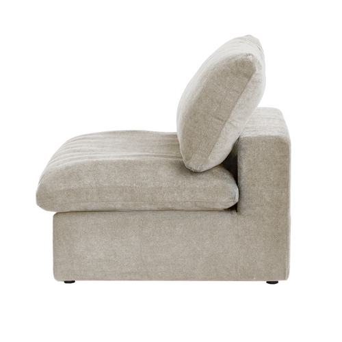 DOMUS Classic Modular Armless Chair Module in Khaki