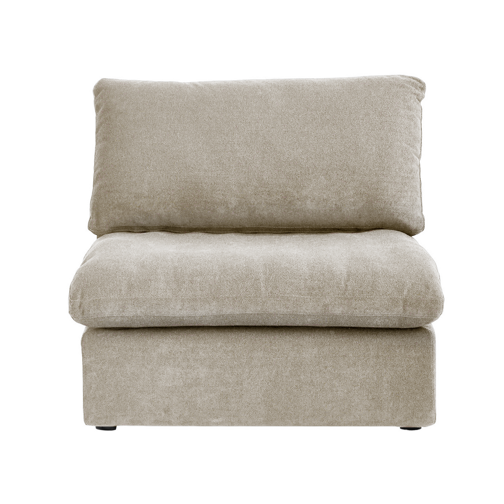 DOMUS Classic Modular Armless Chair Module in Khaki