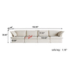 DOMUS Luxe Modular 4-Seater in Beige