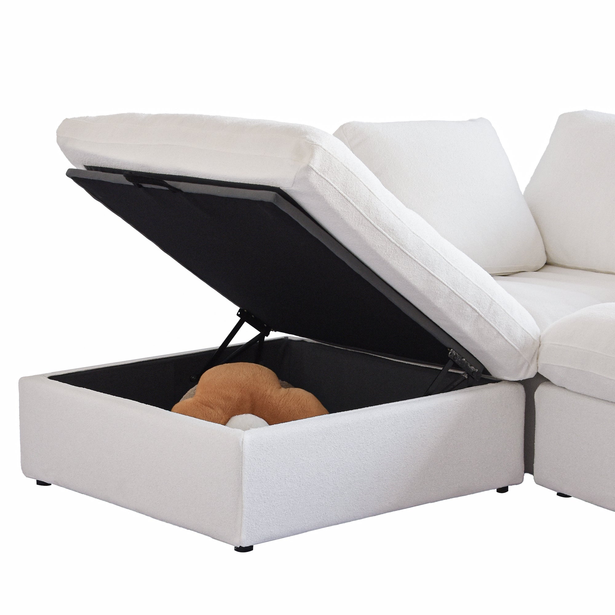 DOMUS Classic Modular Ottoman Module in White