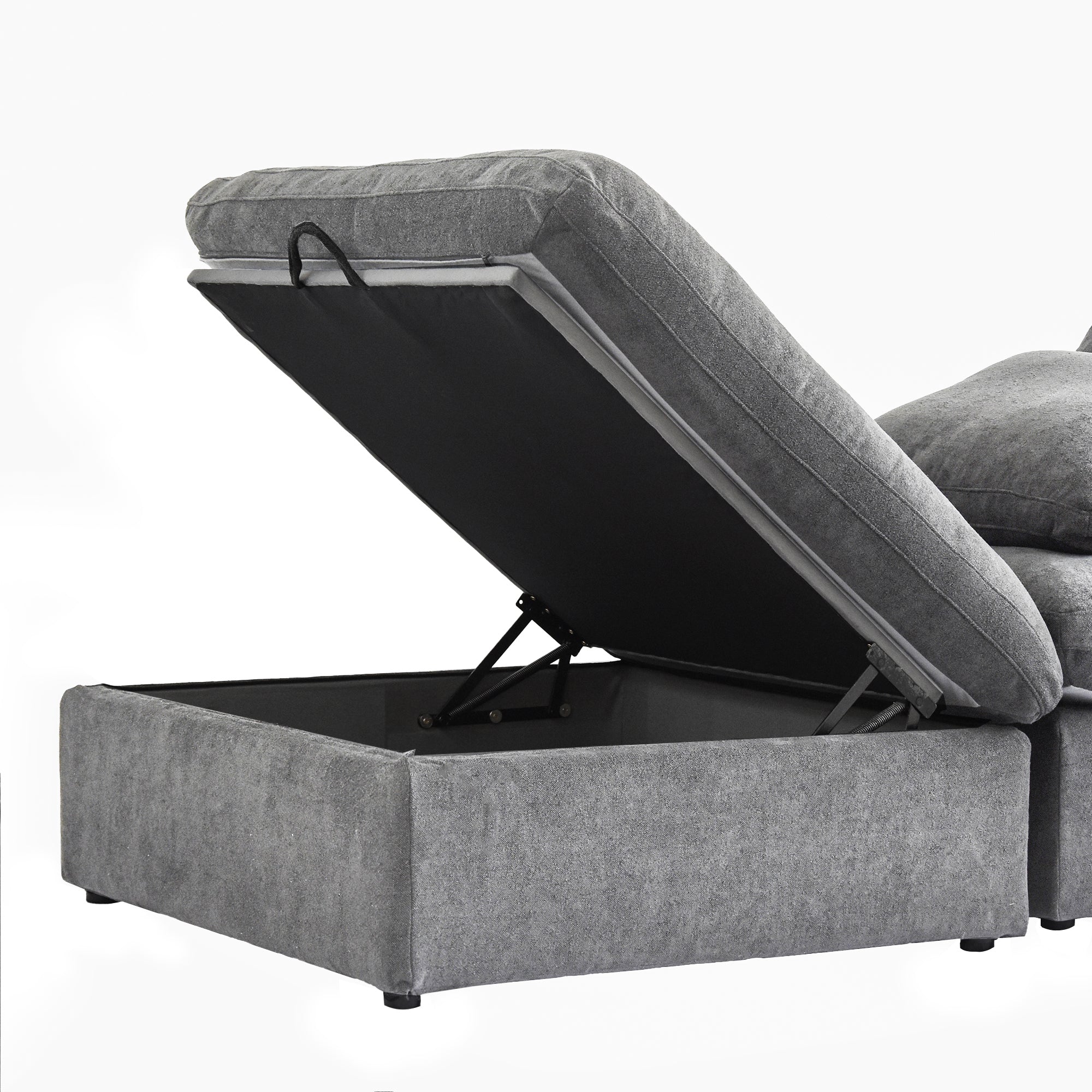 DOMUS Classic Modular 3-Seater Sectional in Gray