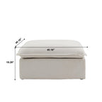 DOMUS Luxe Modular Ottoman Module in Beige