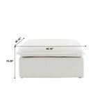 DOMUS Luxe Modular Ottoman Module in White