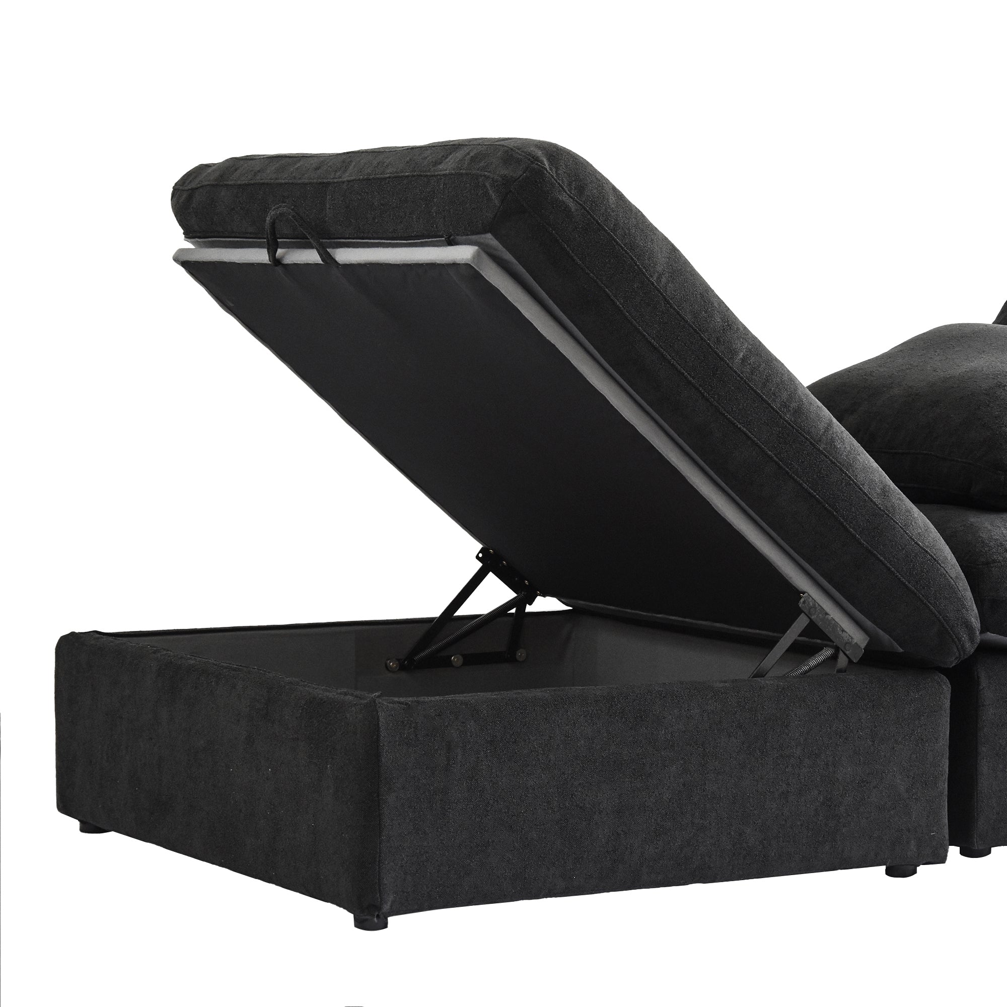 DOMUS Classic Modular Ottoman Module in Black