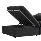 DOMUS Classic Modular 4-Seater U-Sectional in Black