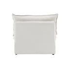 DOMUS Luxe Modular Armless Chair Module in White