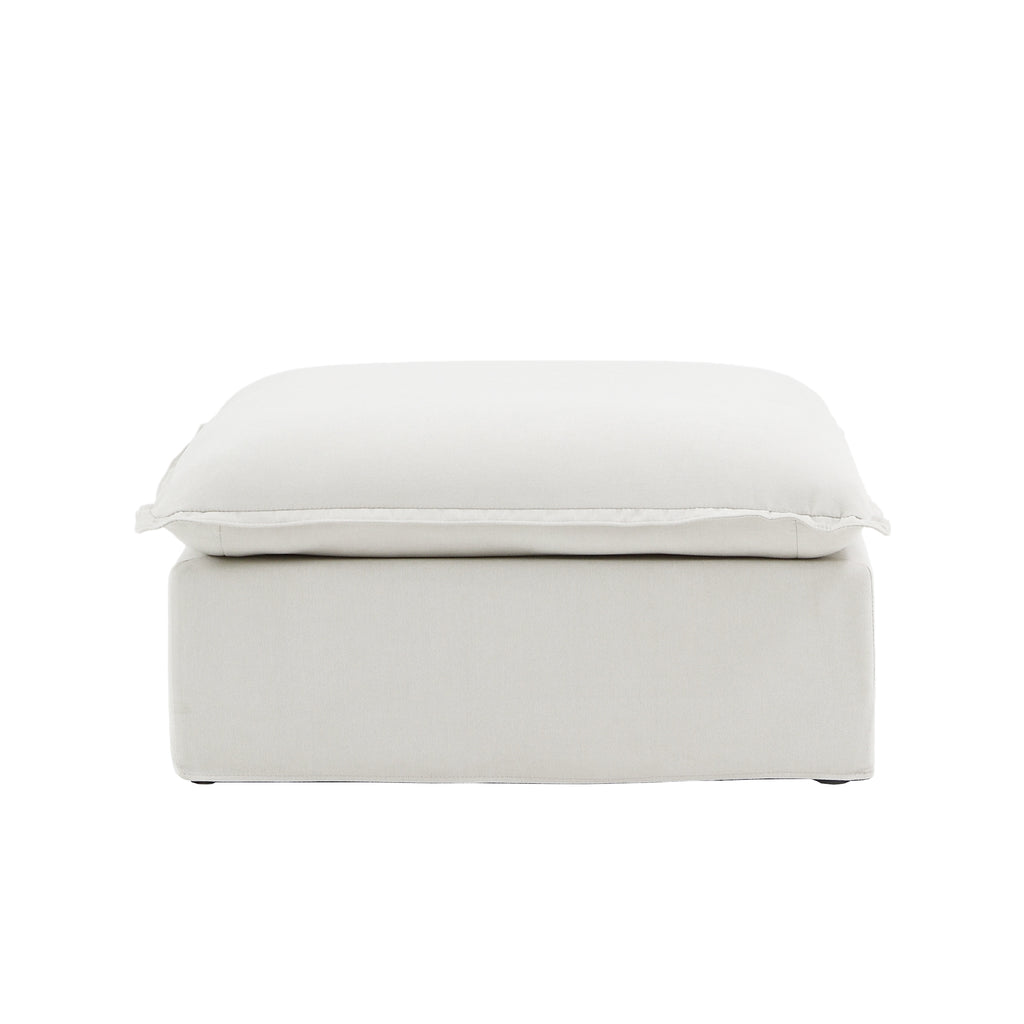 DOMUS Luxe Modular Ottoman Module in White
