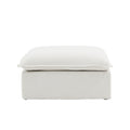 DOMUS Luxe Modular Ottoman Module in White