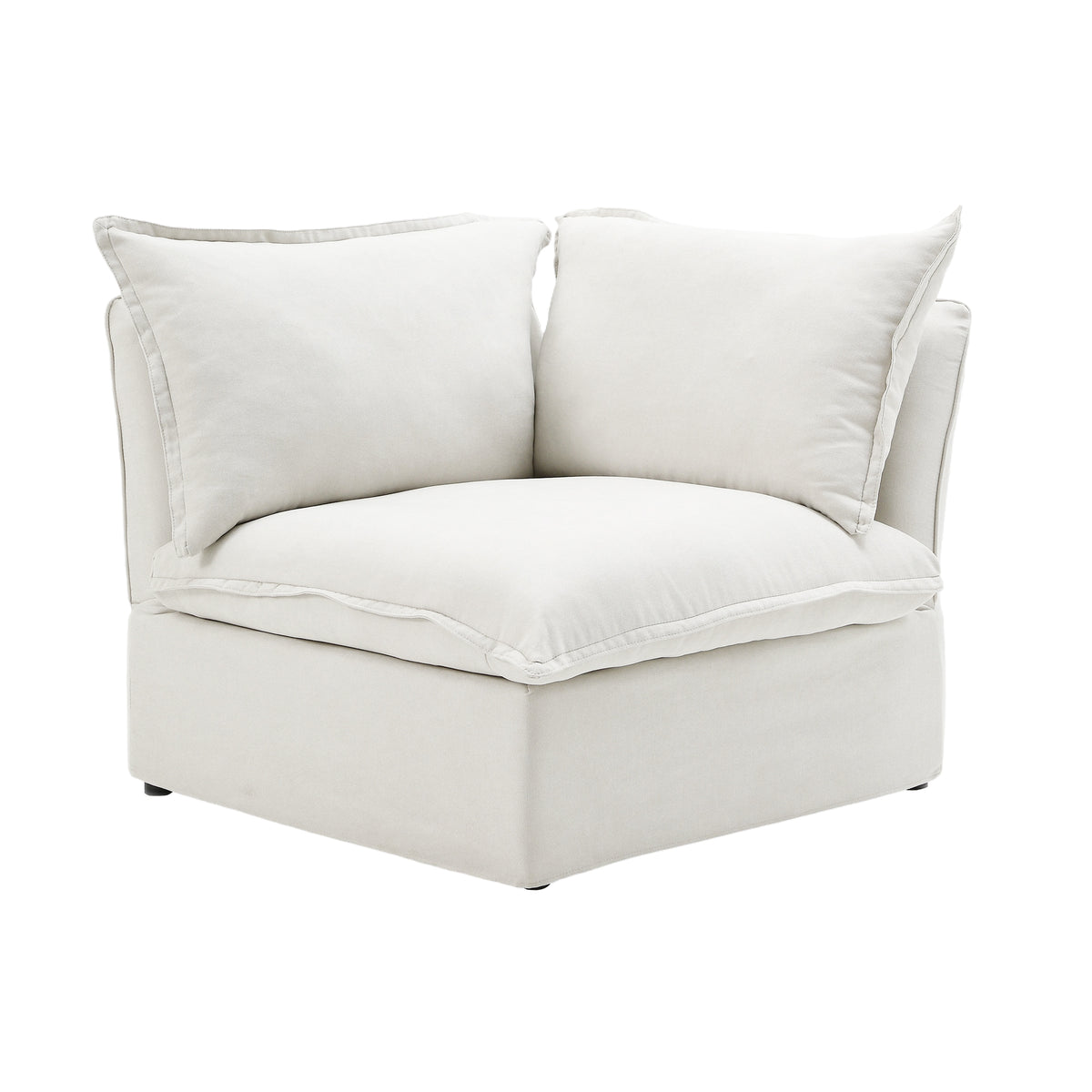 Slipcovers Only - DOMUS Luxe Corner Piece in White CloudWeave™
