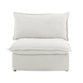 Slipcover Only - DOMUS Luxe Armless/Median Piece in White CloudWeave™