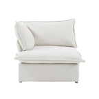 DOMUS Luxe Modular Right Arm Module in White