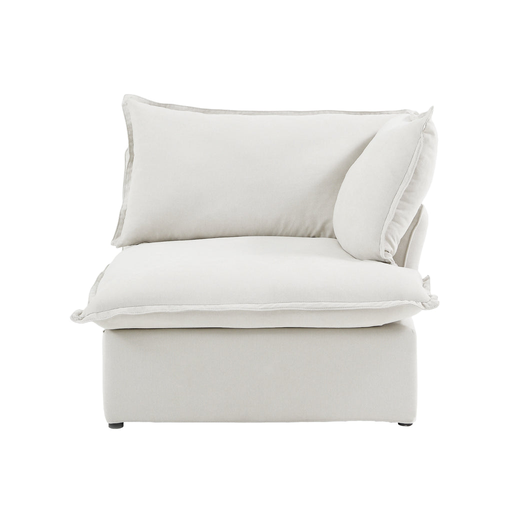 DOMUS Luxe Modular Left Arm Module in White