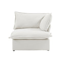 DOMUS Luxe Modular Left Arm Module in White