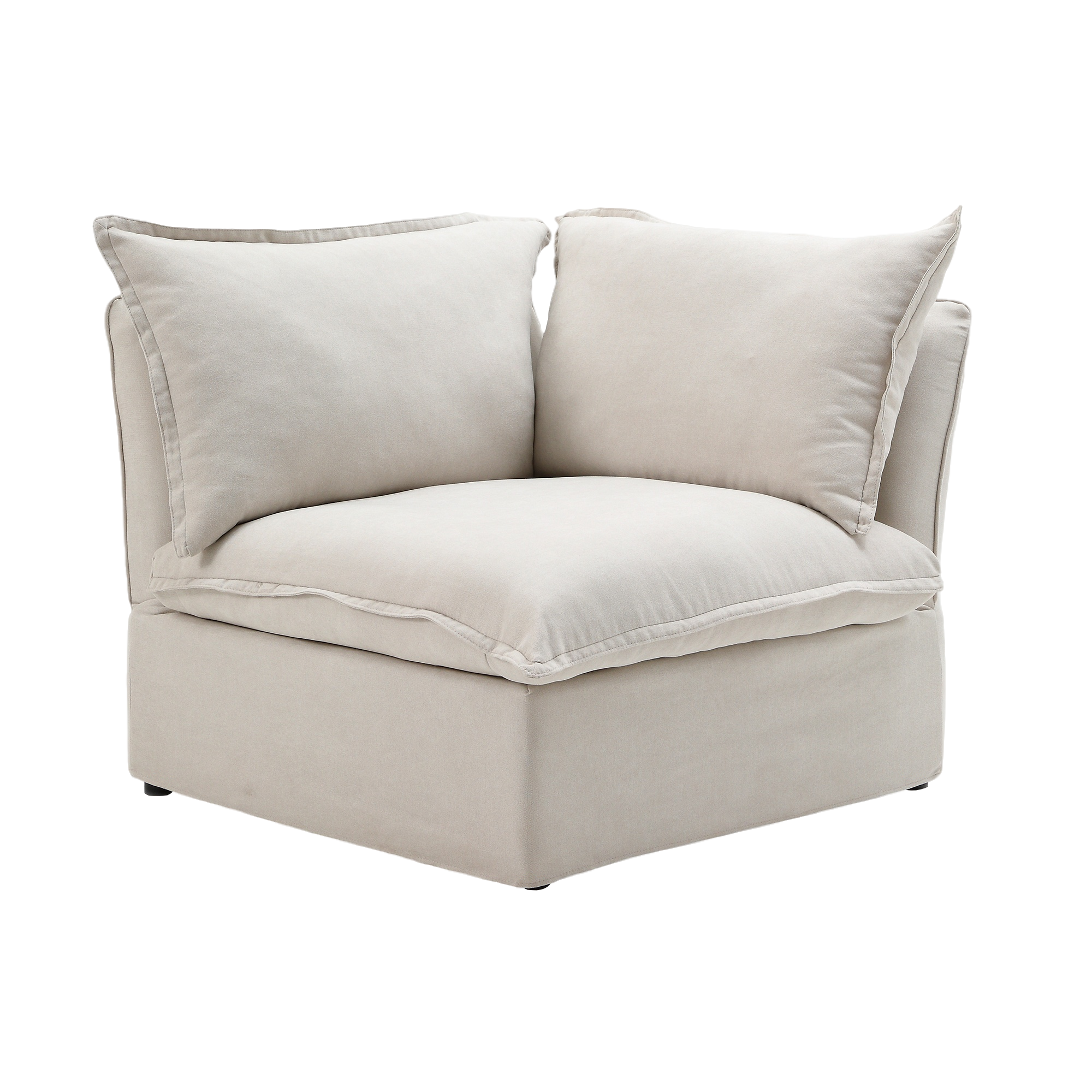 DOMUS Luxe Modular Corner Module in Beige