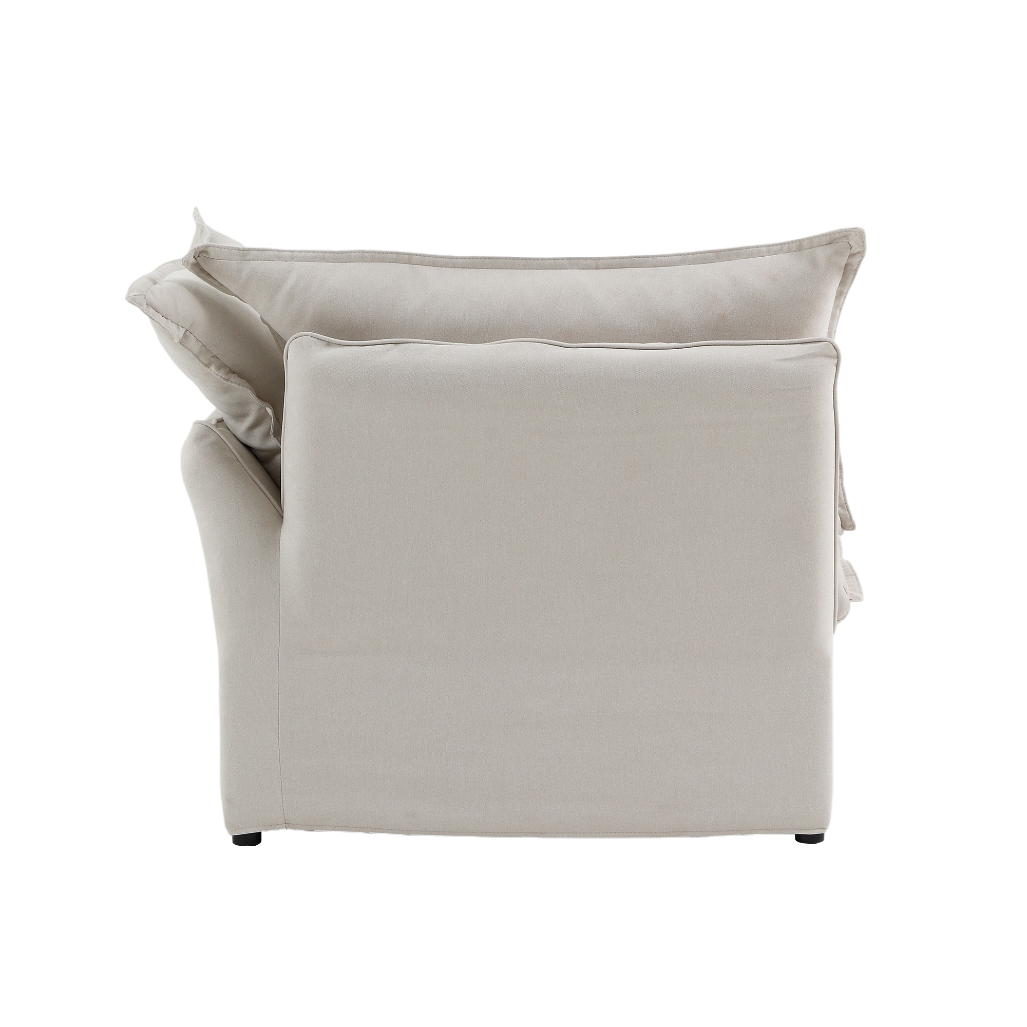 DOMUS Luxe Modular Left Arm Module in Beige