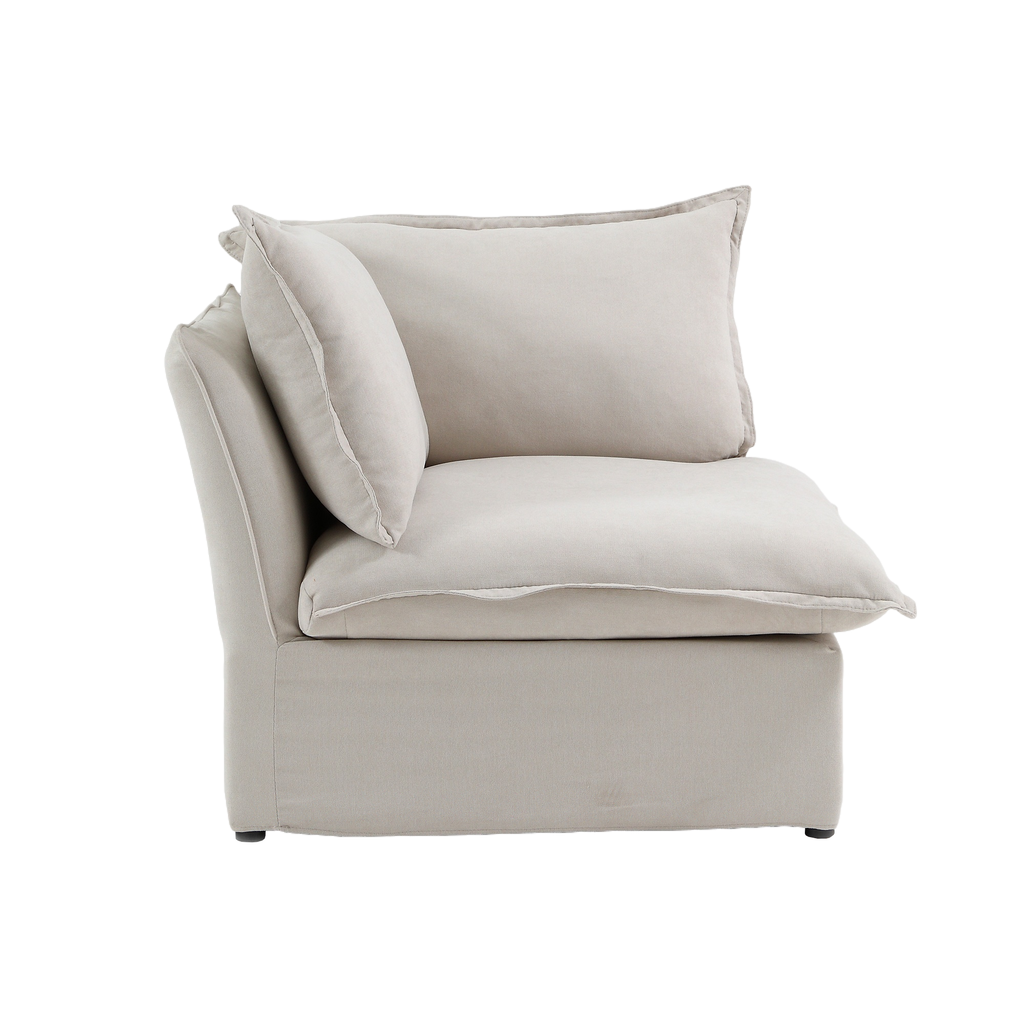 DOMUS Luxe Modular Corner Module in Beige