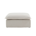Slipcover Only - DOMUS Luxe Ottoman Piece in Beige CloudWeave™