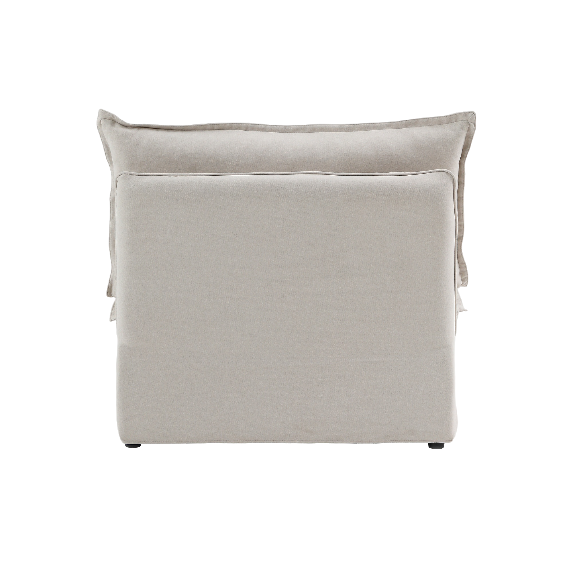 DOMUS Luxe Modular Armless Chair Module in Beige