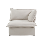 DOMUS Luxe Modular Left Arm Module in Beige